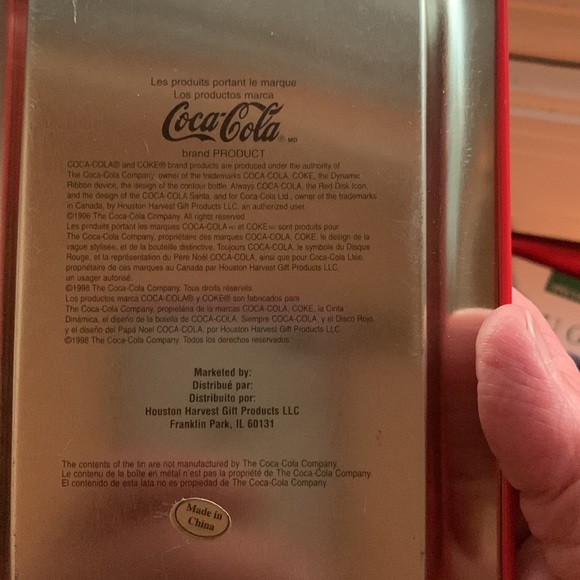 Collectible Coca Cola Santa Tin Tray Christmas Holiday - Picture 3 of 7